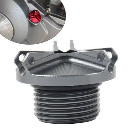 Grey Engine Oil Filler Cap Cover for BENELLI TRK 502, Leoncino 500 (2017-2023)