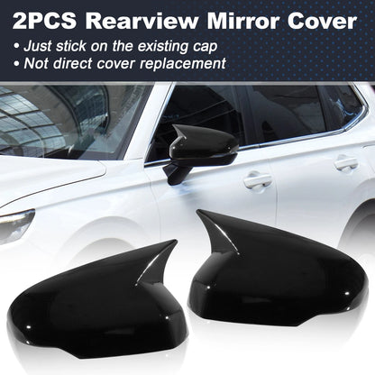 2 x Left Right Side Ox Horn Rear View Mirror Covers for Honda CRV (2023-2025)