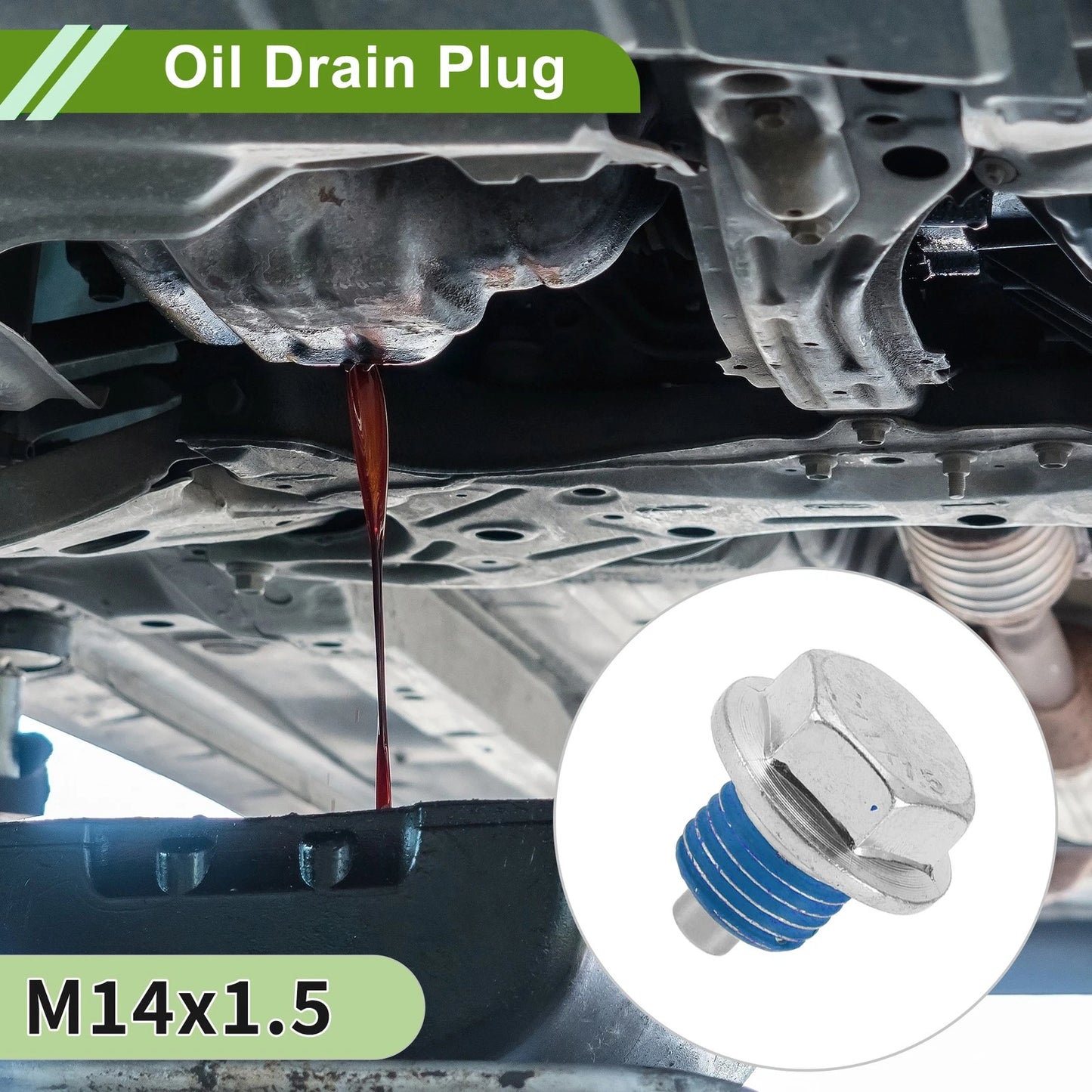 Oil Drain Plug M14x1.5 2 x for Car Motorcycle