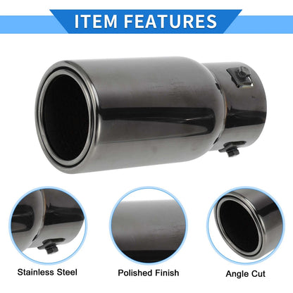 Exhaust Tip 1.3"-2.9" Inlet for Toyota Land Cruiser Prado (2009-2023)