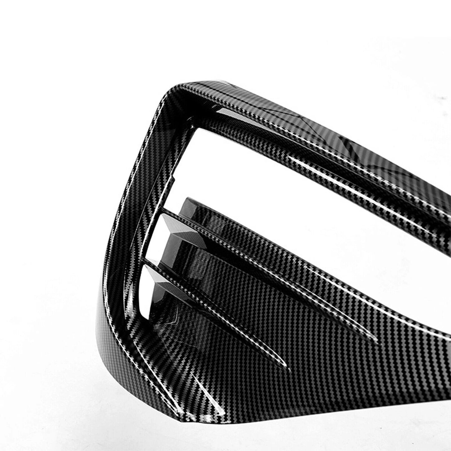 2 x Front Fog Light Covers for Tesla Model Y (2020-2024) Carbon Look