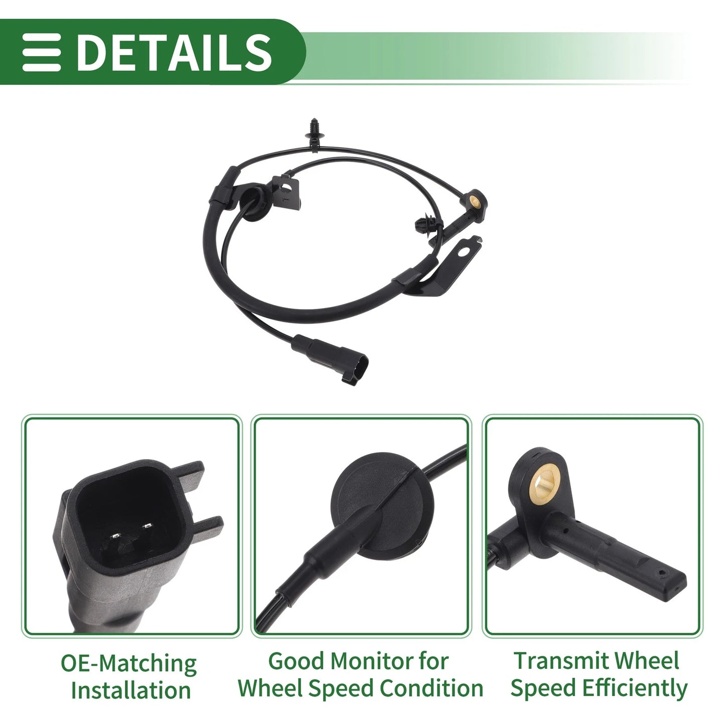 ABS Wheel Speed Sensor for Jeep Compass Front Right (2017-2023)