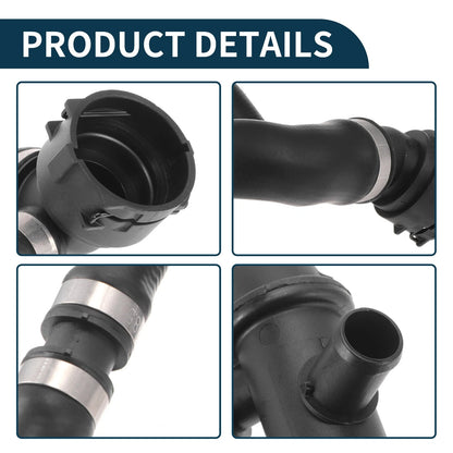 Radiator Hose Warm Air Pipe for Volvo XC60 (2015-2017) - Rubber Black 1 Pc