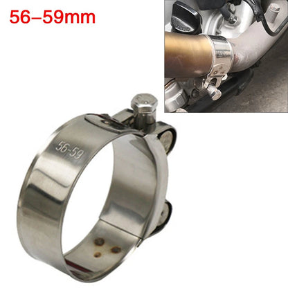 Motorcycle Exhaust Pipe Clamp 56-59mm for Make & Model