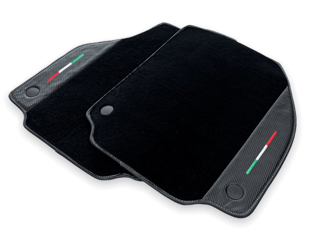 AutoWin Floor Mats for Ferrari 458 GT2 Carbon Leather (2012-2015)