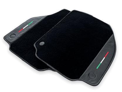 AutoWin Floor Mats for Ferrari 458 GT2 Carbon Leather (2012-2015)