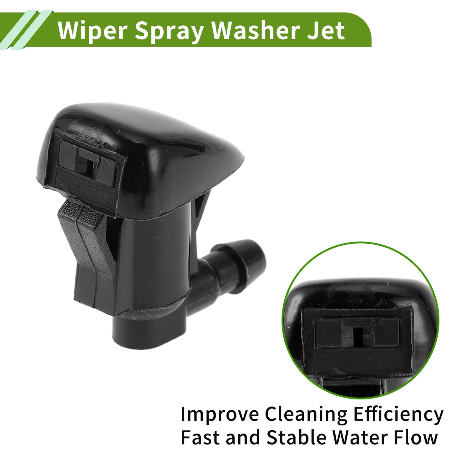 Windshield Washer Nozzle & Hose Connector for Jeep (2018-2023)