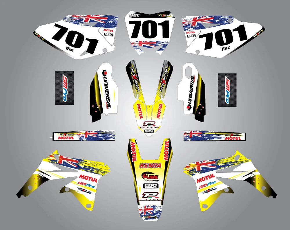 AUSSIE PRIDE Custom Graphic Kit for Suzuki RMZ 450 (2008-2015)