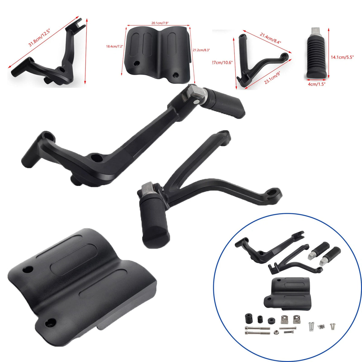 Passenger Footpeg Mount w/ Heat Shield for Harley Sportster S 1250 (21-22)