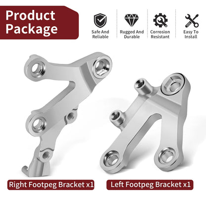 2x Footpeg Bracket for Kawasaki Ninja ZX-6R ZX600 ZX-9R ZX900 ZZR600