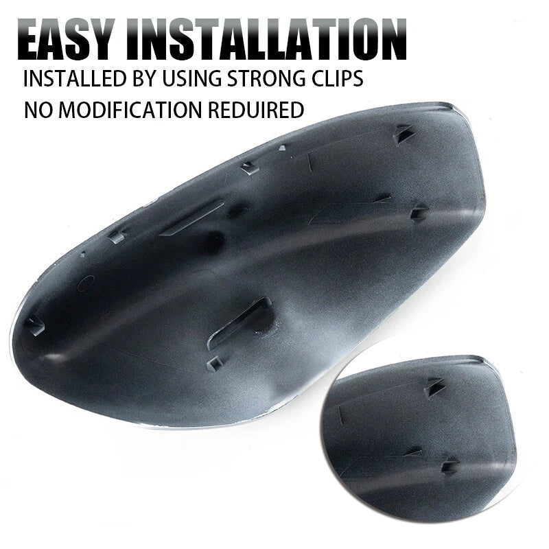 White Left & Right Side Mirror Cover Caps for Nissan Altima (2013-2018)