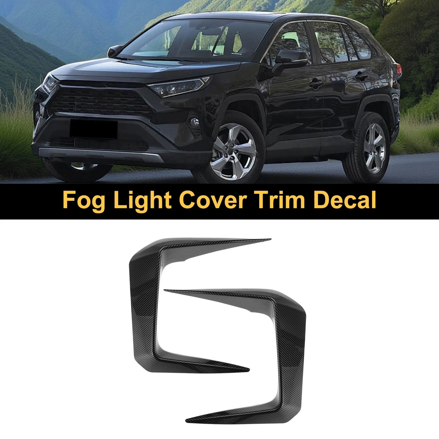 Fog Light Cover Trim / 2 x Front Left Right for Toyota RAV4 (2019–2025)