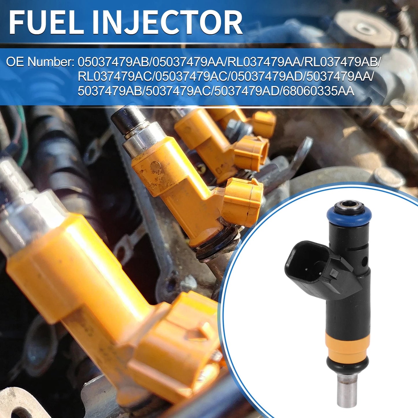 1 Pc Fuel Injector for Dodge Challenger 5.7 (2009 - 2016)