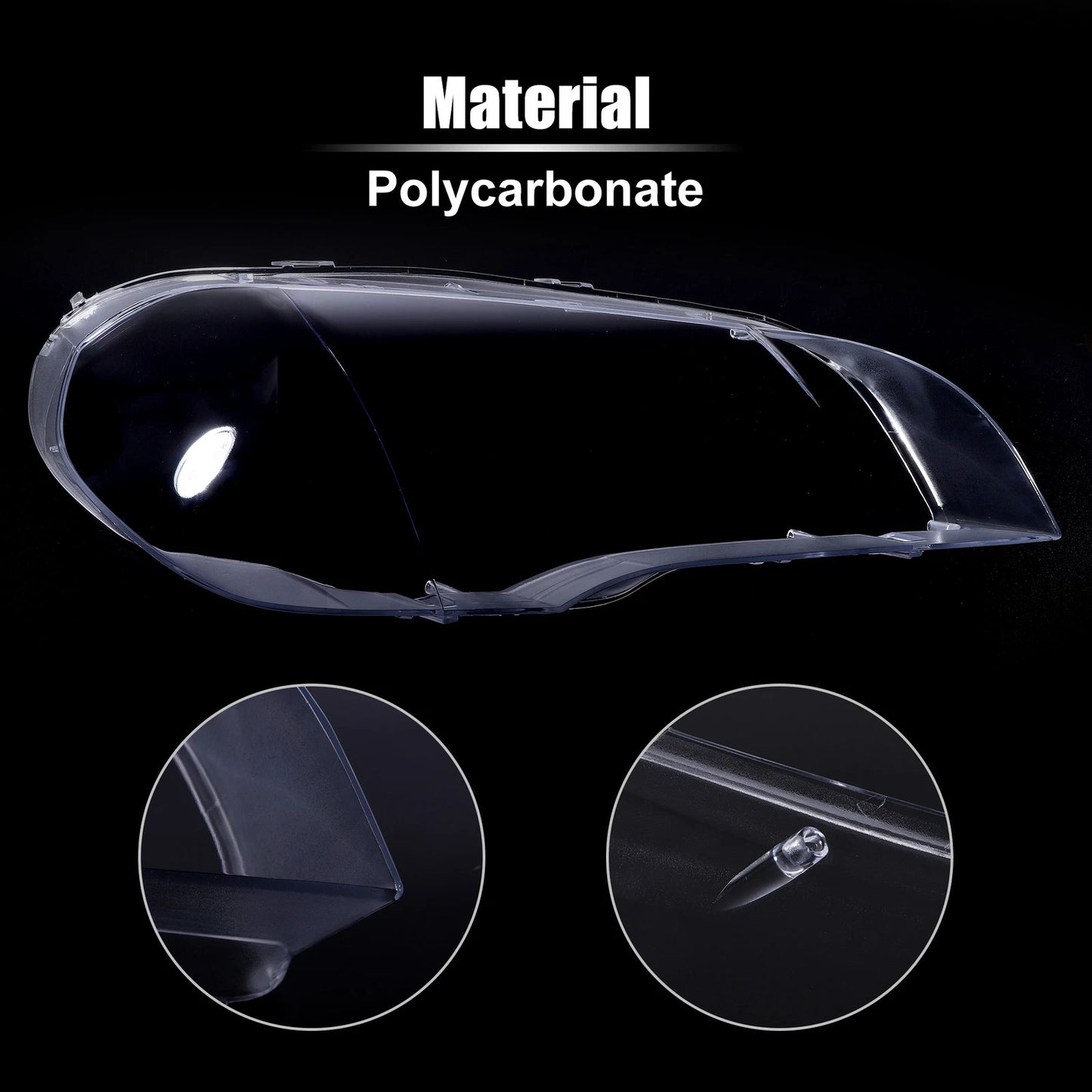 Front Headlight Lens Cover for BMW X5 E70 (2007-2013)