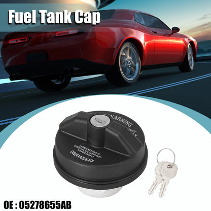 Gas Cap Cover for Dodge - Black Engine Oil/Fuel Tank Cap Filler