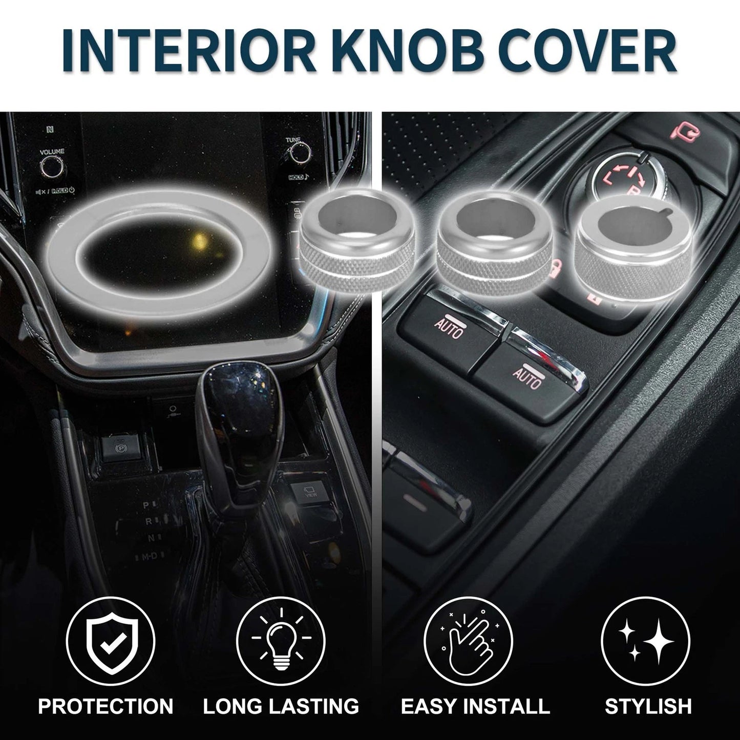 Engine Start Mirror Knob Covers for Subaru WRX (2022-2023) - 4 Pcs