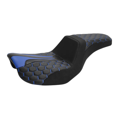 Rider Driver Passenger Seat for Harley Dyna Street Fat Bob FXDF (2006-2017)