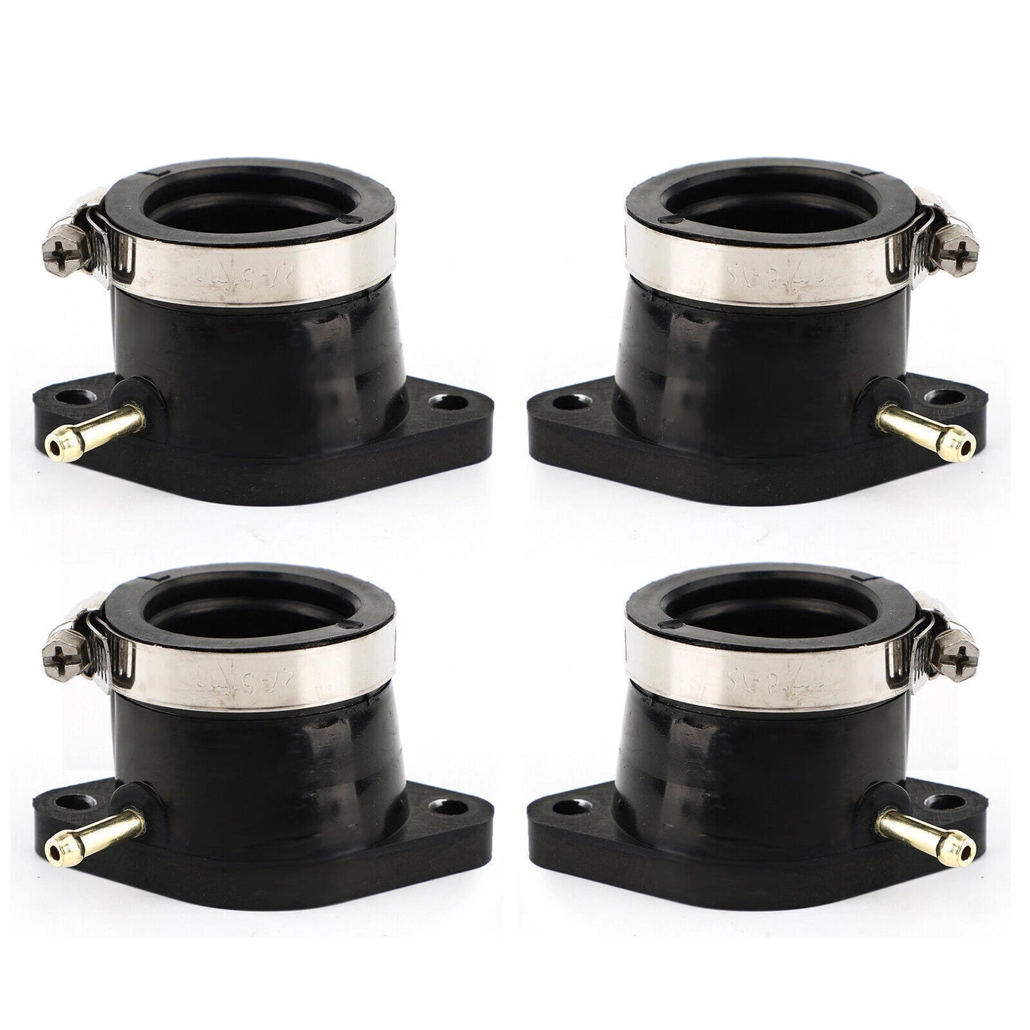 4 Carburetor Intake Manifold Set for Yamaha XJ 650/750 Maxim/Seca (1981-1983)