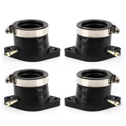 4 Carburetor Intake Manifold Set for Yamaha XJ 650/750 Maxim/Seca (1981-1983)