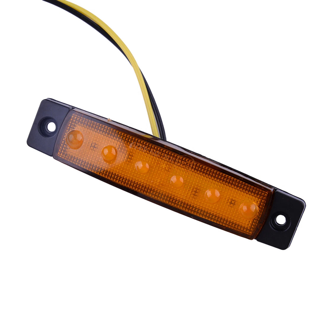 10 x Yellow 12V 6 LED Side Marker Indicator Lights for Car RV Truck Trailer