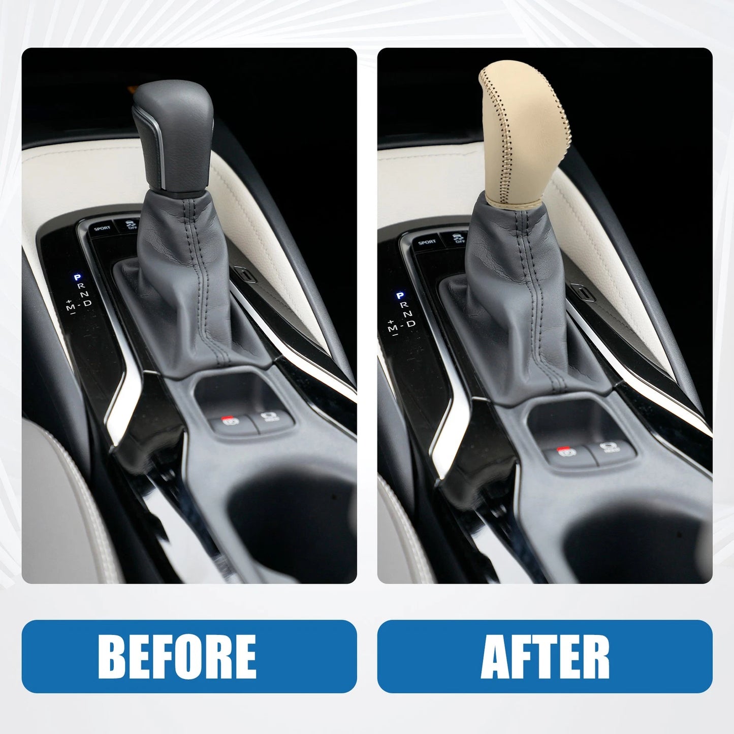 Faux Leather Gear Shifting Knob Cover for Nissan Altima (2013-2018)