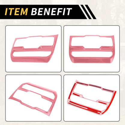 Dashboard Control Panel Cover for Jeep Wrangler JL JLU (2018-2024) - Pink