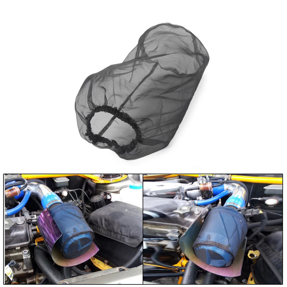 Car Engine Cold Air Intake for PRE Filter Mesh Cover Water Washable Cloth