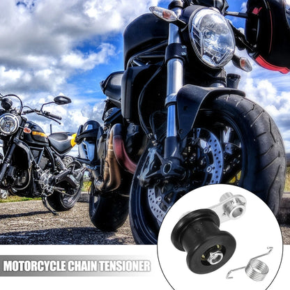 Motorcycle Chain Tensioner Adjuster Set Accessories Black for Massimo MB200