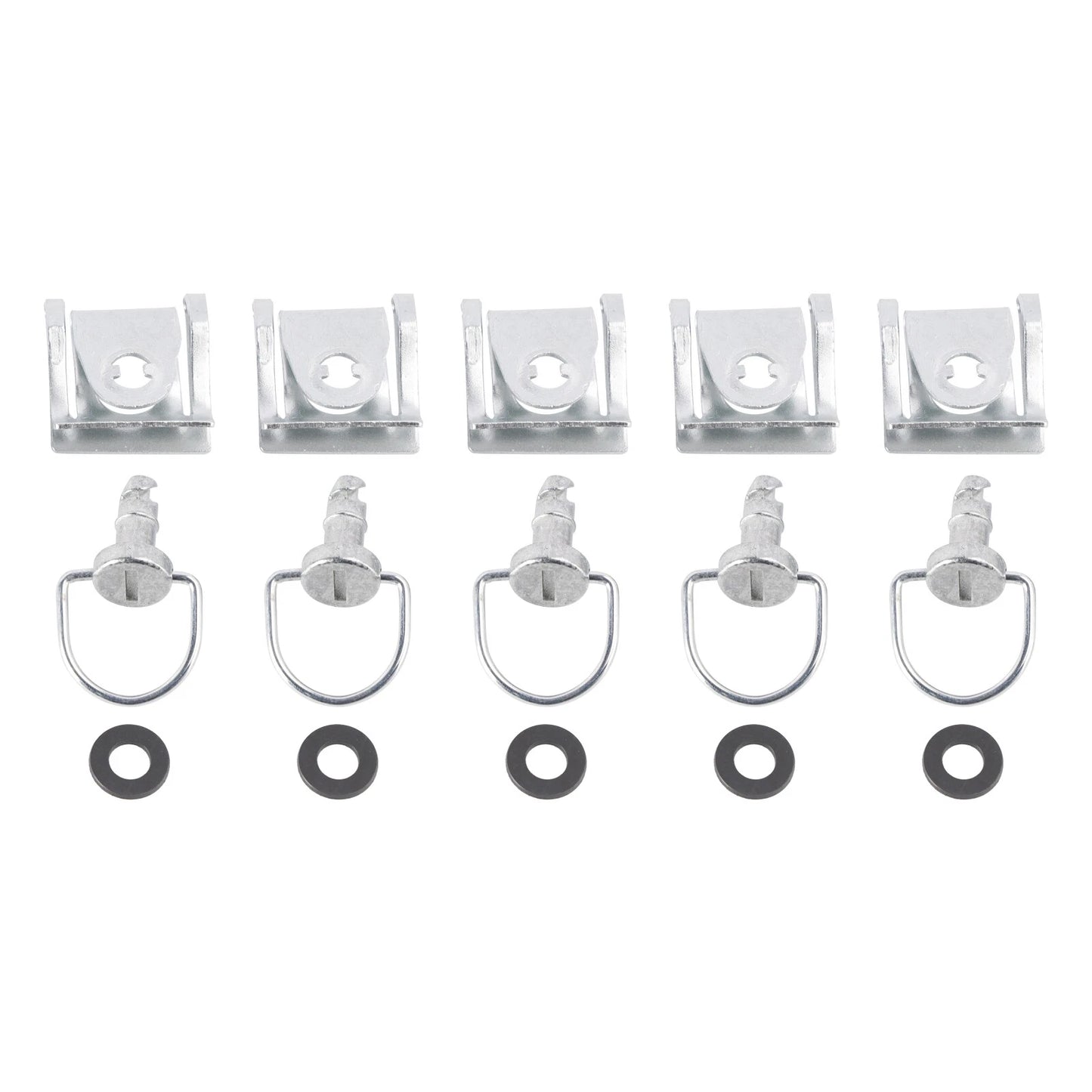 5 Piece Quick Release Fairing Strap Set for Motorcycle (14mm)