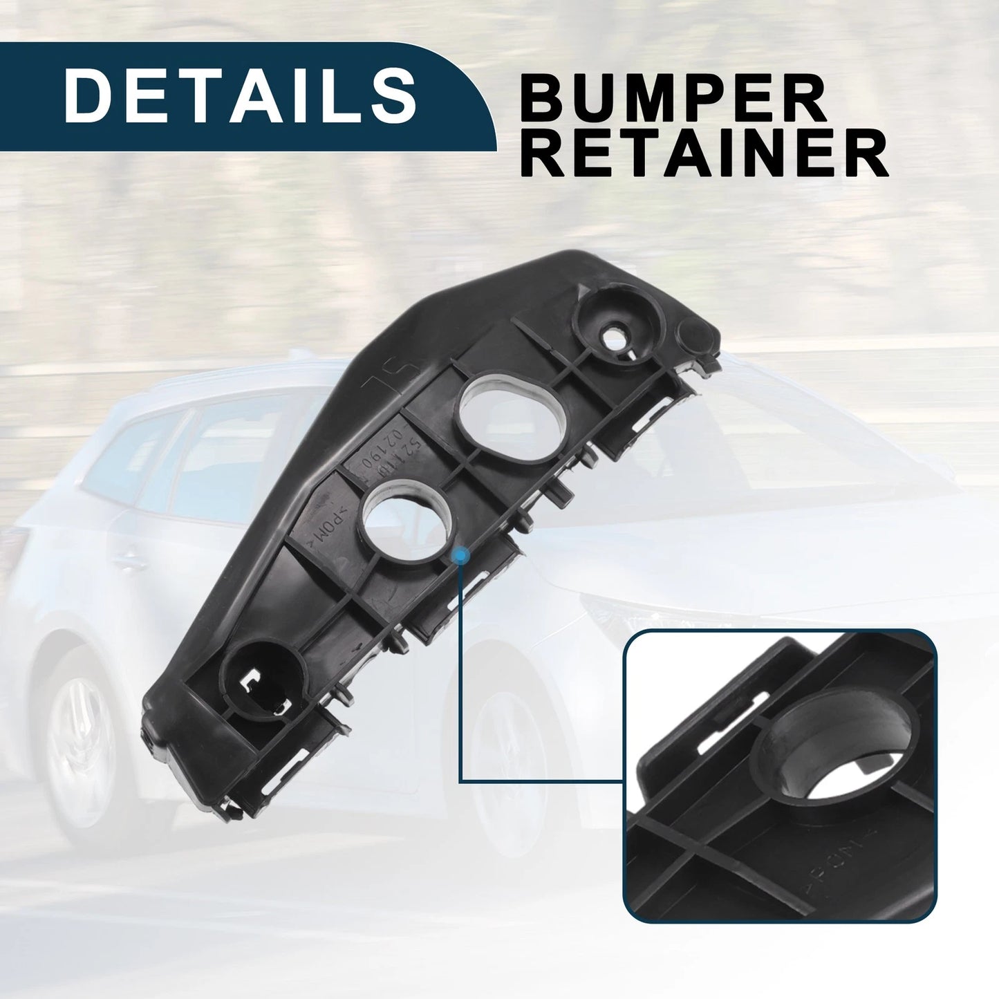 Left Front Bumper Retainer Bracket for Toyota Corolla (2011-2013)