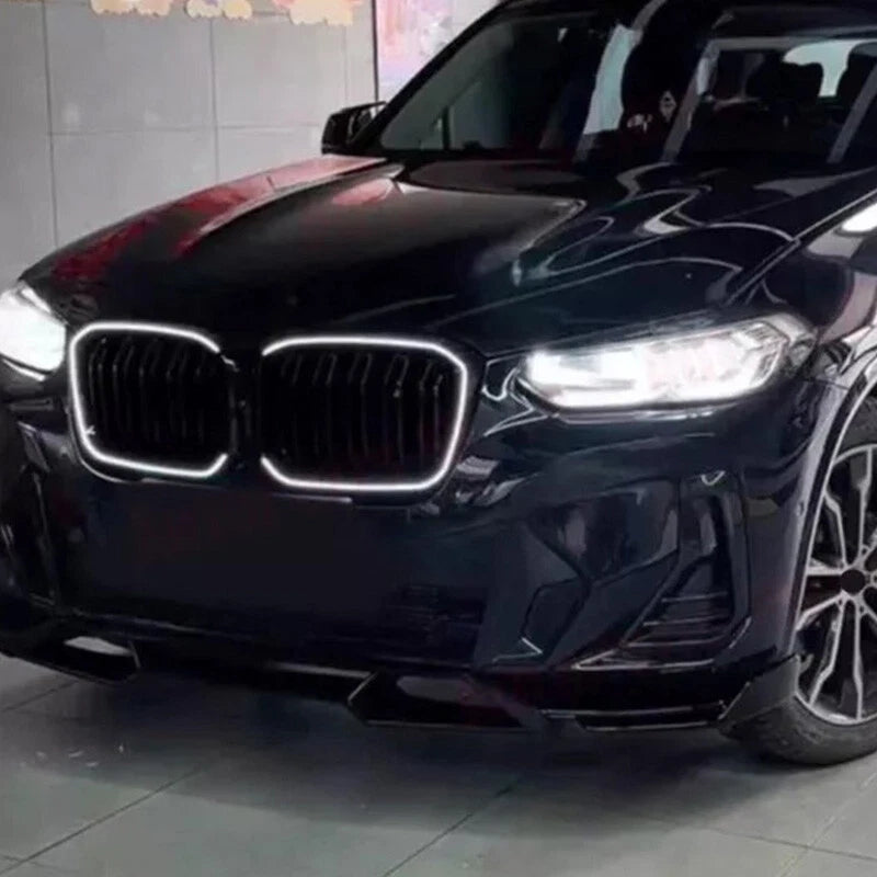 Front Bumper Kidney Grill with LED Light for BMW X3 X4 (2022-2024)