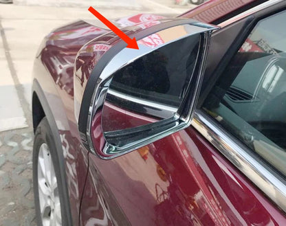 ABS Chrome Mirror Rain Guard Cover Trim for 2017-2021 Jeep Compass 2 x Pieces