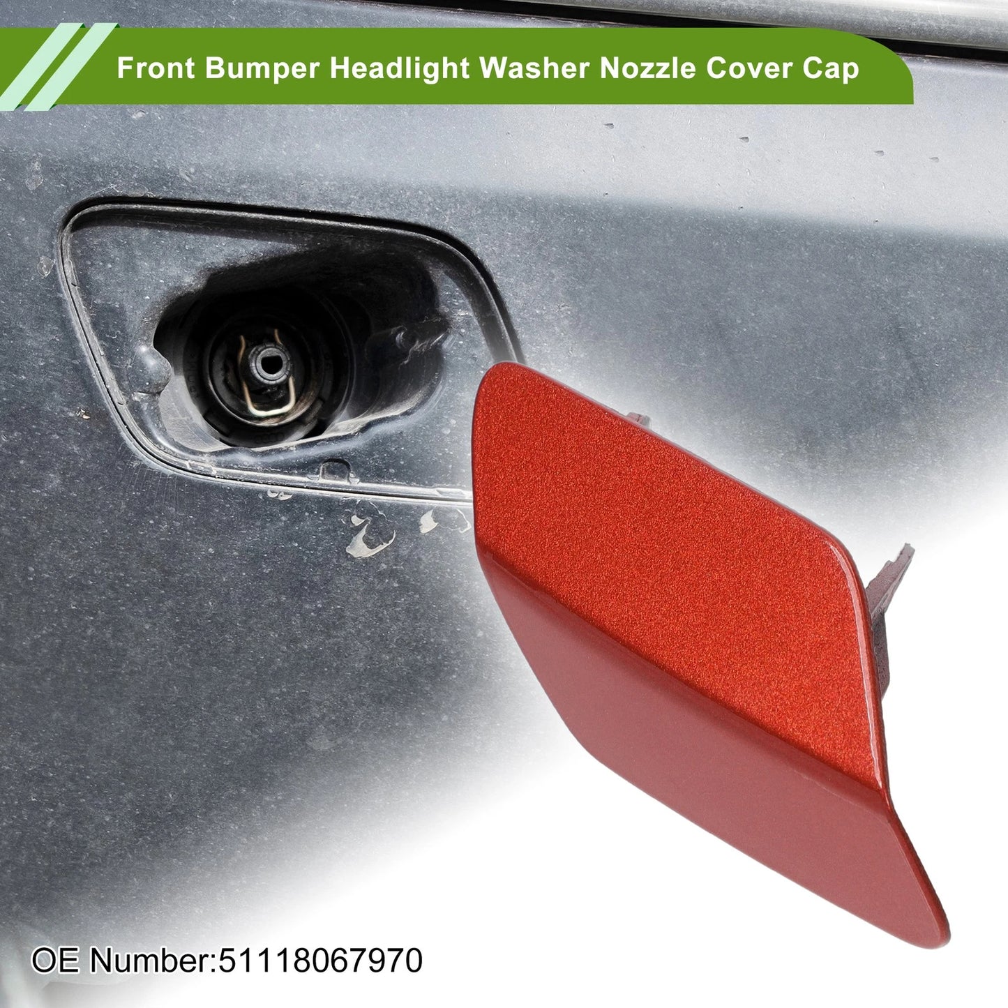 Front Right Washer Nozzle Cover for BMW 320i 2013-2018 - Red Cap