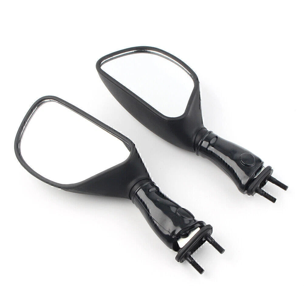 L&R Rear View Mirrors for Kawasaki Ninja 650R ZX6R ZX9R Black (2006-2008)