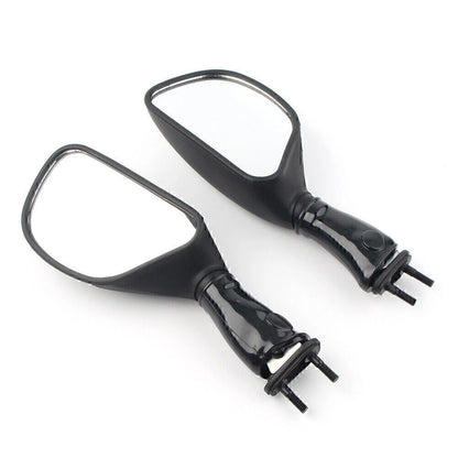 L&R Rear View Mirrors for Kawasaki Ninja 650R ZX6R ZX9R Black (2006-2008)