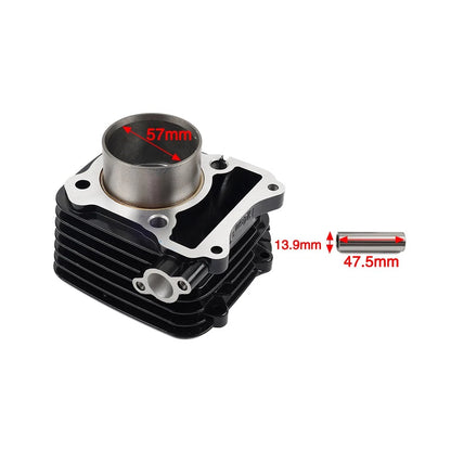 57MM Cylinder Convex Piston for Suzuki GN125 EN125 GS125 GZ125 TU125 DR125