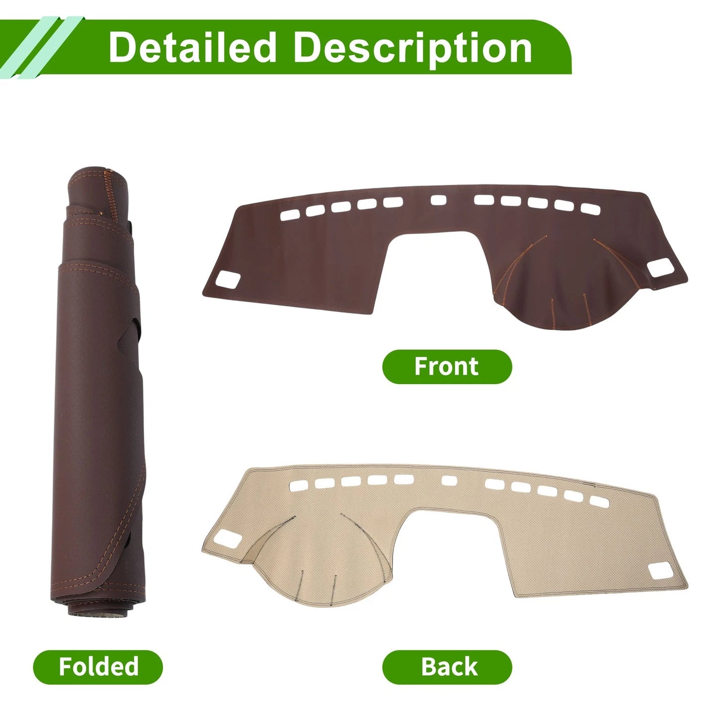 Dashboard Cover Mat for BMW X3 2006-2010 - Brown Dash Cover