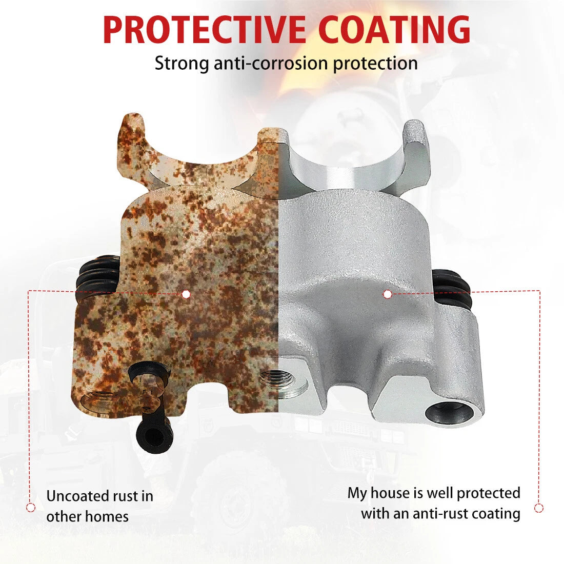 Front 2 x Brake Calipers for Polaris Ranger 500 Crew (2008–2013)