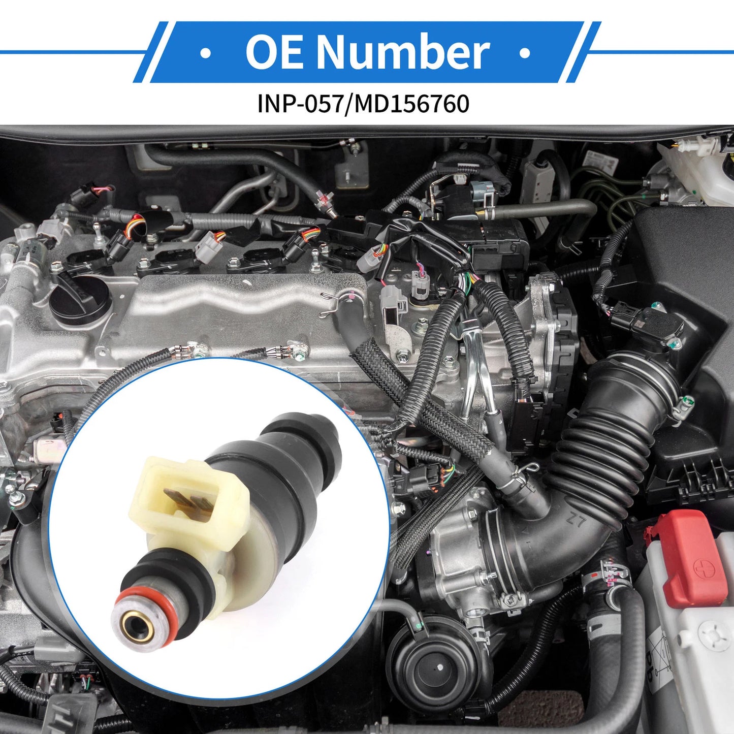 Fuel Injector No.MD156760 for Mitsubishi Diamante 3.0 (1992-1993)