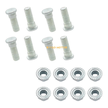 8 Pack Wheel Studs & Nuts for Polaris Scrambler 500 Ranger 500 Sportsman 500