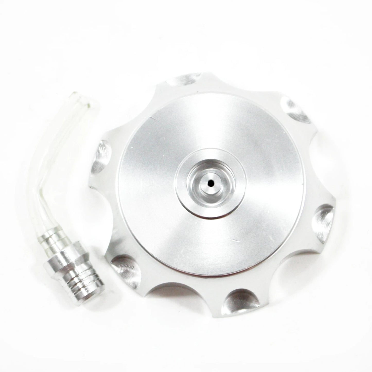 Silver Alloy Gas Fuel Tank Cap + Breather for 110cc 125cc PIT Trail Dirt Bike