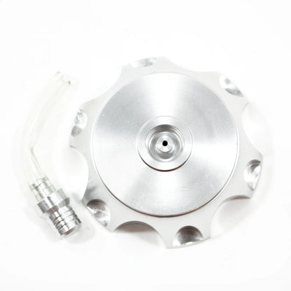 Silver Alloy Gas Fuel Tank Cap + Breather for 110cc 125cc PIT Trail Dirt Bike
