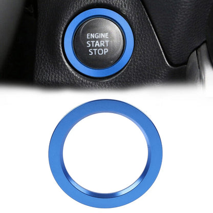 Blue Engine Start Stop Button Trim Ring for Toyota Tacoma Camry Prius Corolla