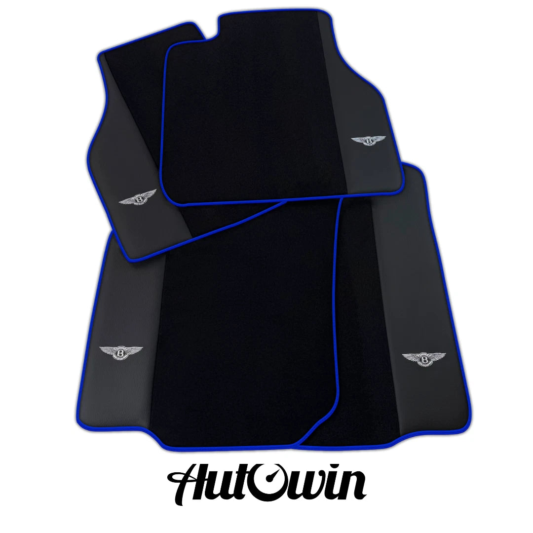 AutoWin Black Floor Mats for Bentley Flying Spur (2013-2019)