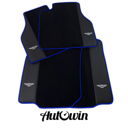 AutoWin Black Floor Mats for Bentley Flying Spur (2013-2019)