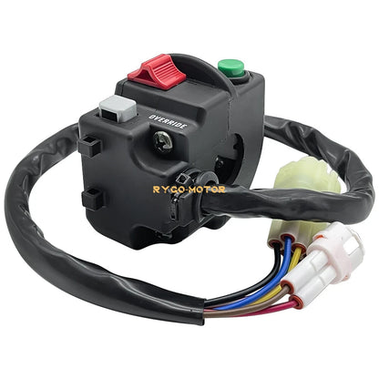 Left Handlebar Switch Start Stop Light Override for Yamaha Grizzly 550 YFM550