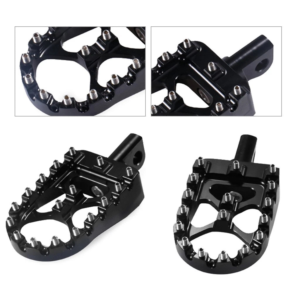 2 x CNC Wide Foot Pegs for Harley Sportster & Softail (2004-2023)
