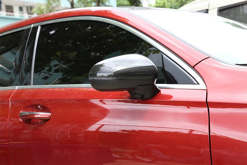 Real Carbon Fiber Side Mirror Cover Replace For Benz A CLA Class W177 W118