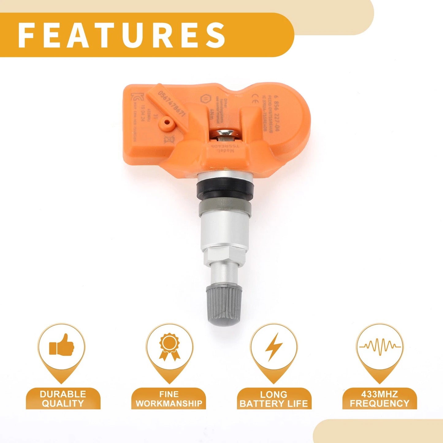 Tire Pressure Sensor for BMW M3 (2009 - 2013) TPMS 433MHz 1 Pc