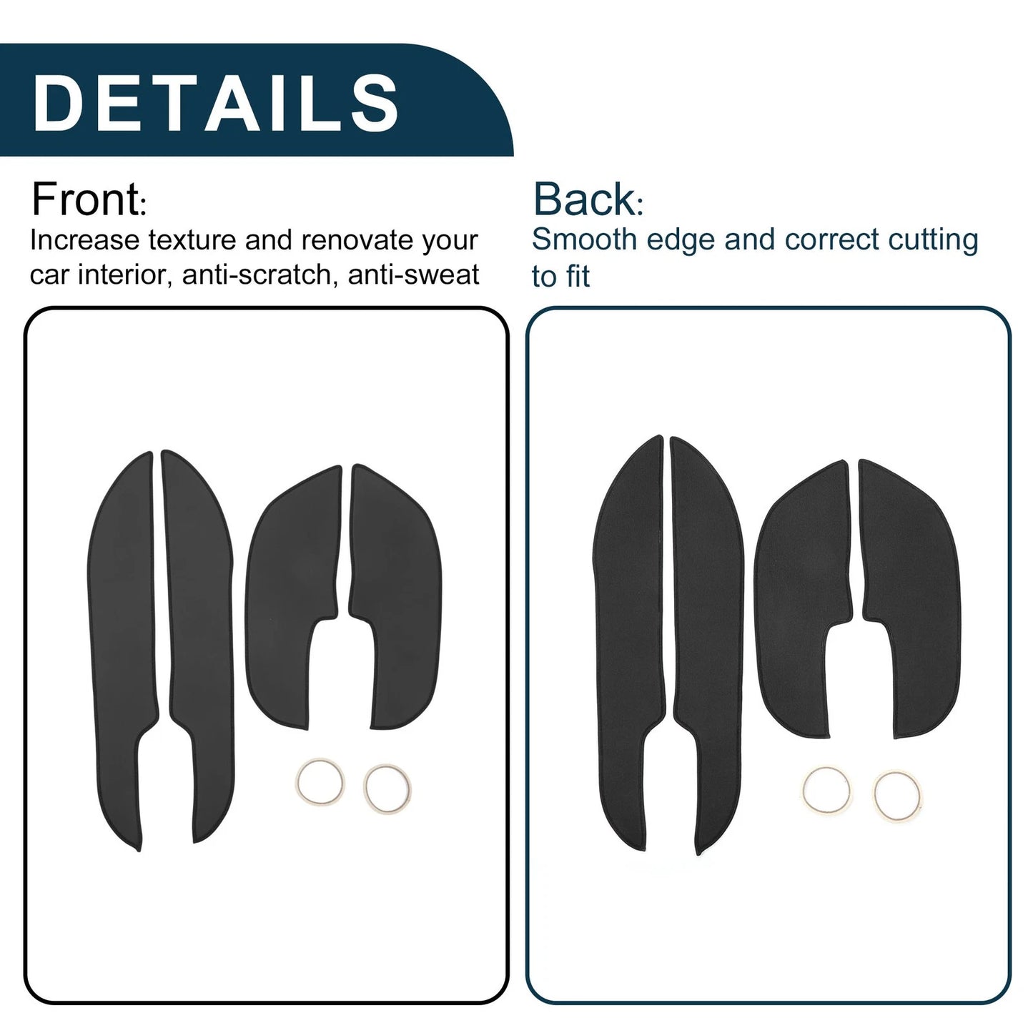 Car Door Anti Kick Pad Protector for Mitsubishi Outlander (2013-2020)
